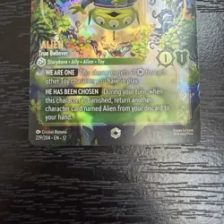 Disney Lorcana TCG Alien - True Believer 229/204 Enchanted Foil Full Art - Image 4