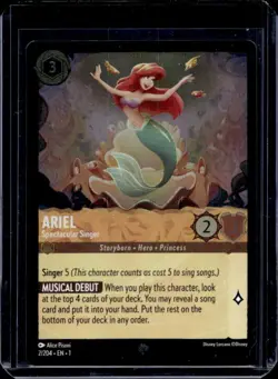 Lorcana FOIL Ariel - Spectacular Singer - The First Chapter # 002 Disney - Image 1