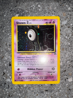 Pokemon TCG Cards Unown A 14/75 Neo Discovery Holo Rare LP-MP - Image 4