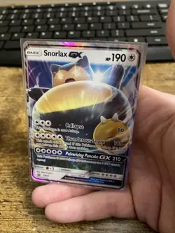 Pokemon TCG Snorlax GX SM05 2016 Sun & Moon Black Star Promo Holo Card - Image 3