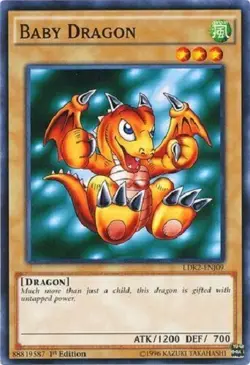 Yugioh - Baby Dragon - 1st Edition NM - Plus Free Holographic Card - Image 1