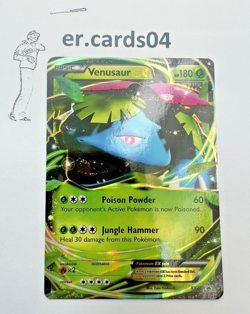 Venusaur EX XY28 - XY Black Star Promo Holo Pokemon Card - LP - Image 1