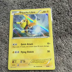 2016 Pokemon Pikachu Libre Holo 30/30 XY Trainer Kit TCG Card - Image 1