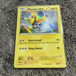 2016 Pokemon Pikachu Libre Holo 30/30 XY Trainer Kit TCG Card - Image 4