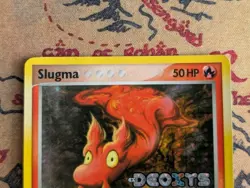 Slugma EX Deoxys 75/107 Holo STAMPED 2005 Reverse Holo Pokemon Card - Image 2