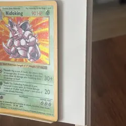 SHADOWLESS Nidoking Holo Base Set 11/102 Pokemon Near Mint Card almost perfect - Image 5