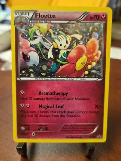 Floette XY139 HOLO RARE Black Star Promo Pokemon Card AROMATHERAPY ABILITY - Image 1