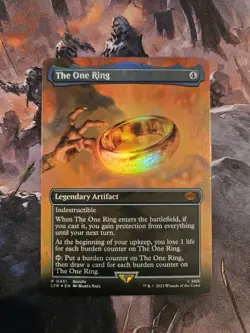 The One Ring - FOIL BORDERLESS PROMO #0451 - MTG LTR - NM/NM+ - Image 1