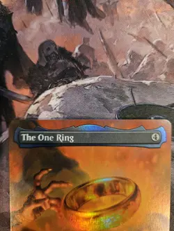 The One Ring - FOIL BORDERLESS PROMO #0451 - MTG LTR - NM/NM+ - Image 4