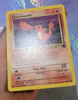 Charmander 50/82 Team Rocket Pokemon Card NM - Image 4