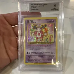 Pokemon TCG Mr. Mime 013/034 Trading Card Game Classic Holo ENG BGS 9 - Image 1