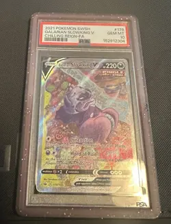 2021 Pokemon SWSH Chilling Reign Galarian Slowking V Alternate Art PSA 10 - Image 1