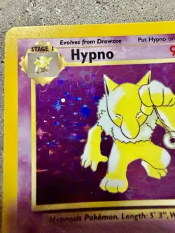 Pokemon Hypno Holo Rare 8/62 Fossil Set WOTC 1999 Vintage Trading Card - Image 4