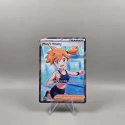 Misty's Vitality 111/084 - Ultra Rare - Pitch Black Holo Pokemon - NM - Image 1
