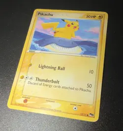 Nintendo Pokemon TCG Pikachu 12/17 POP Series 5 Non-Holo Common Eng 2007 - Image 1