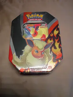 Pokemon Factory Sealed Flareon Tin x4 packs - x1 Evolving Skies READ DESCRIPTION - Image 2