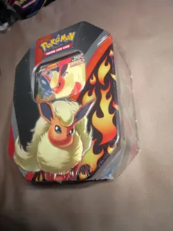 Pokemon Factory Sealed Flareon Tin x4 packs - x1 Evolving Skies READ DESCRIPTION - Image 3