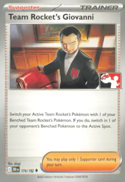 TEAM ROCKET'S GIOVANNI 174/182 UNCOMMON DESTINED RIVALS POKEMON NEAR MINT - Image 1