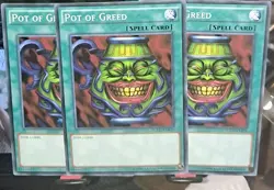 3x Playset Pot of Greed YGLD-ENB26 NM - Image 1