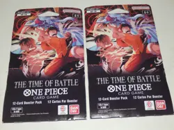 One Piece OP-16 The Time of Battle Sleeved Booster Pack English Lot of 2 Sealed - Image 1
