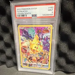 The Pokemon Company Pikachu 160/159 Crown Zenith Secret Rare FA Holo EN PSA 9 - Image 1