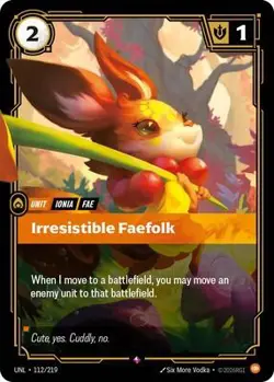 Irresistible Faefolk Near Mint 112/219 Unleashed Foil - Image 1