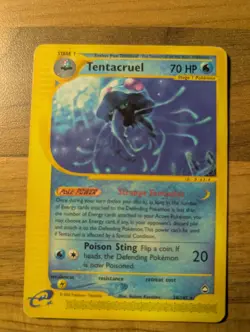 Pokemon TCG Tentacool Aquapolis 113/147 Regular Rare - Image 1