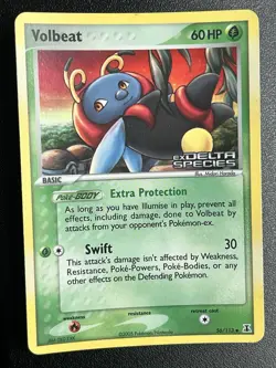 Pokemon Volbeat EX Delta Reverse Holo Card 56/113 - Image 1