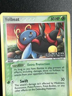 Pokemon Volbeat EX Delta Reverse Holo Card 56/113 - Image 2