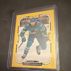 O-Pee-Chee 2025-26 Shakir Mukhamadullin San Jose Sharks #114 Yellow - Image 1