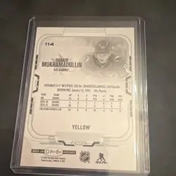 O-Pee-Chee 2025-26 Shakir Mukhamadullin San Jose Sharks #114 Yellow - Image 2