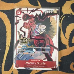 Monkey.D.Luffy - ST01-012 3 Brothers Pack 3rd Anniversary One Piece TCG English - Image 1