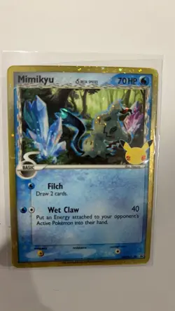 Pokemon TCG Mimikyu (Delta Species) Sword & Shield Swsh136 Holo Promo - Image 3