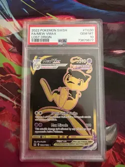 Pokemon Mew VMAX TG30/TG30 Lost Origin Trainer Gallery Full Art PSA 10 Gem Mint - Image 1