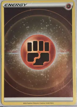 Fighting Type Energy Holo Pokemon TCG Card 2022 NM - Image 1