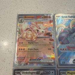 Pokemon TCG Scarlet & Violet - Assorted Ex Bundle - Arcanine Ex (5 Cards total) - Image 2