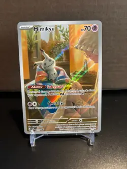 Pokemon Mimikyu 075 Scarlet & Violet Black Star Promo Illustration Rare NM - Image 1