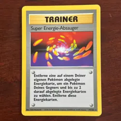 German Super Energy Removal 79/102 Non Holo Rare Base Set Pokemon Card - Image 1
