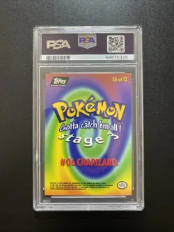 PSA 7 Charizard E6 Topps Pokemon 1999 Movie Edition Rainbow Foil - Image 4