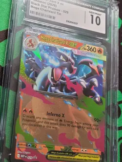 Mega Charizard X ex 029 Me: Mega Evolution Black Star Promo CGC 10 - Image 5
