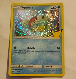 Pokemon TCG McDonald's 25th Anniversary Squirtle 19/25 Promo Holo English 2021 - Image 1
