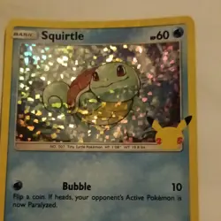 Pokemon TCG McDonald's 25th Anniversary Squirtle 19/25 Promo Holo English 2021 - Image 2