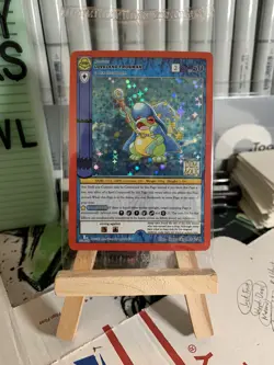MetaZoo x Dim Mak Loveland Frogman Full Holo Rare Promo Card In Hand - Image 1