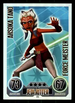 Ahsoka Tano Star Wars Force Attax Trading Card Game Serie 1 Force Meister 173 - Image 1