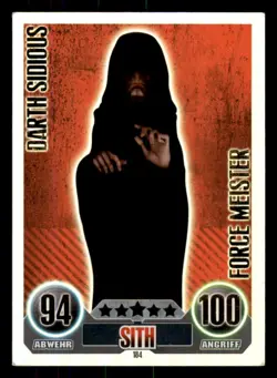 Darth Sidious Star Wars Force Attax Trading Card Game Serie 1 Force Meister 184 - Image 1
