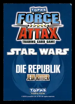 Kit Fisto Star Wars Force Attax Trading Card Game Serie 1 Force Meister 177 - Image 2
