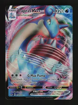 Lapras VMAX 050/202 Holo VMAX Rare Sword & Shield Pokemon Cards - Image 1