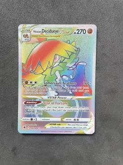 Pokemon Card Hisuian Decidueye VSTAR 195/189 Secret Rare Astral Radiance NM - Image 1