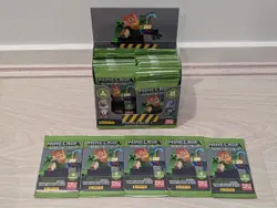 Minecraft TCG Time to Mine Trading Cards 5 Booster Packs NEW! Panini - Image 1