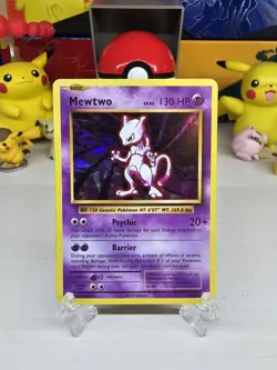 Mewtwo 051/108 XY Evolutions Cracked Ice Holo Pokemon Card | Moderately Played - Image 1